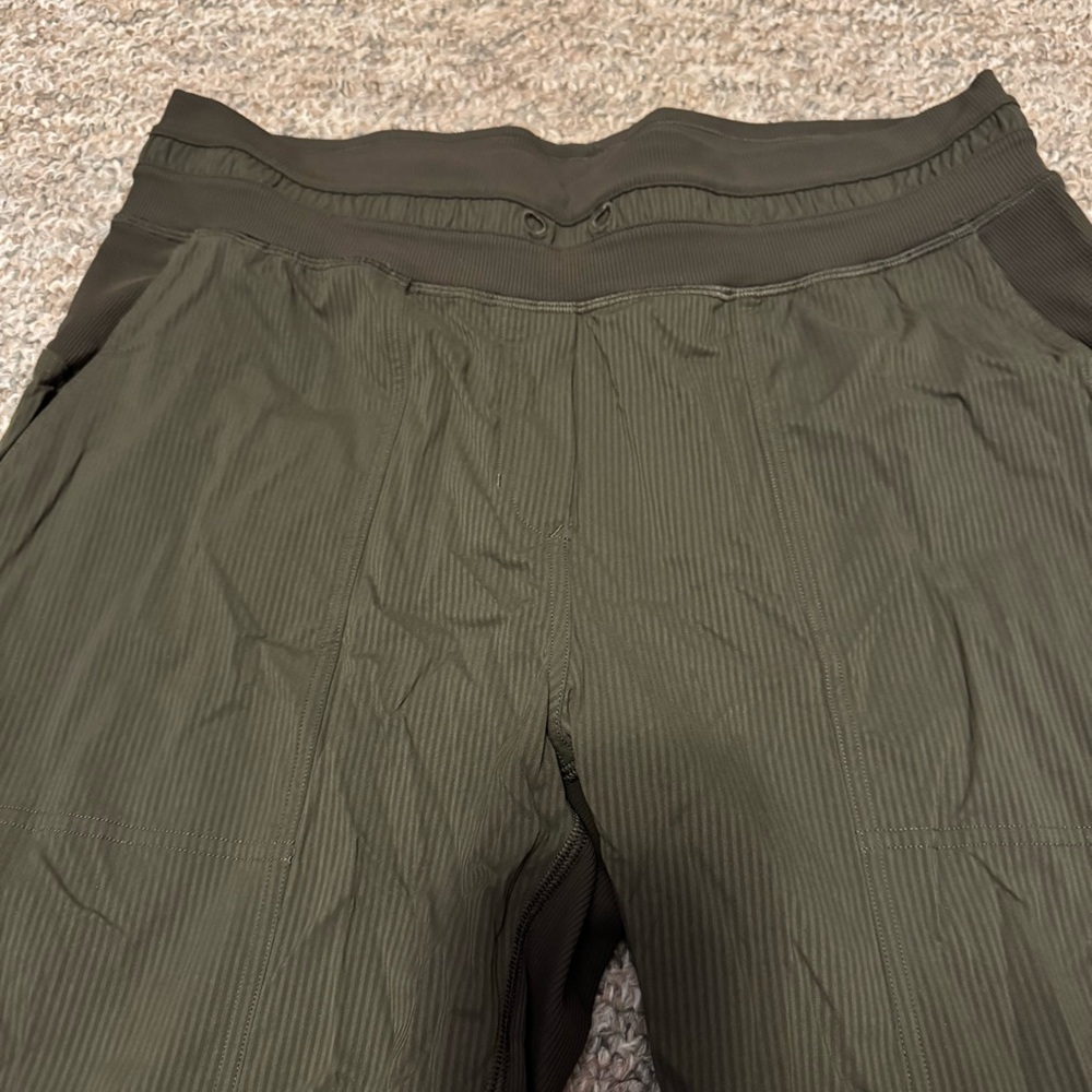 Lululemon Women’s Dance Studio Crop in dark olive green